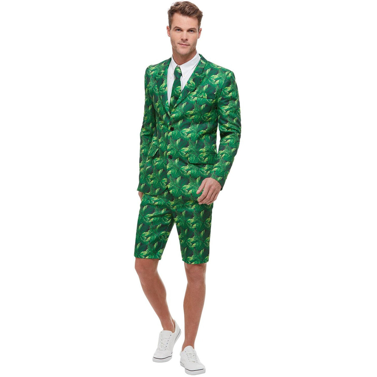 Op deze afbeelding zie je een Kostuums, van het merk Smiffy's. Palmboom Tropische Eiland Man Kostuum