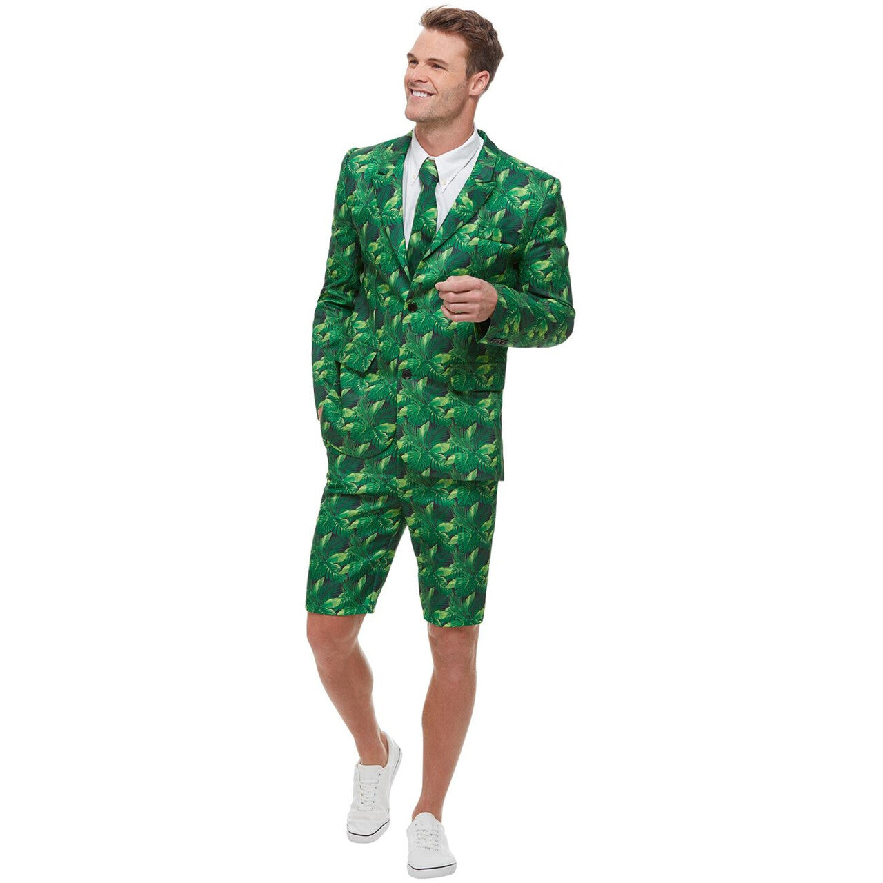 Op deze afbeelding zie je een Kostuums, van het merk Smiffy's. Palmboom Tropische Eiland Man Kostuum