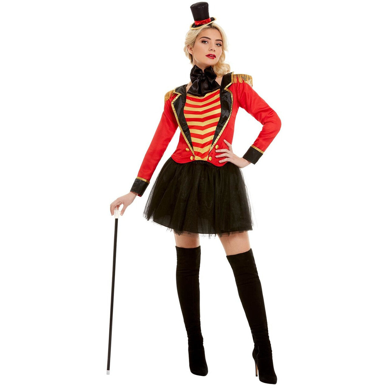 Op deze afbeelding zie je een Kostuums, van het merk Smiffy's. Circusdirecteur Op En Top Showvrouw Kostuum