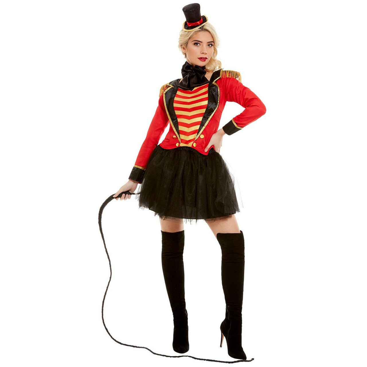 Op deze afbeelding zie je een Kostuums, van het merk Smiffy's. Circusdirecteur Op En Top Showvrouw Kostuum