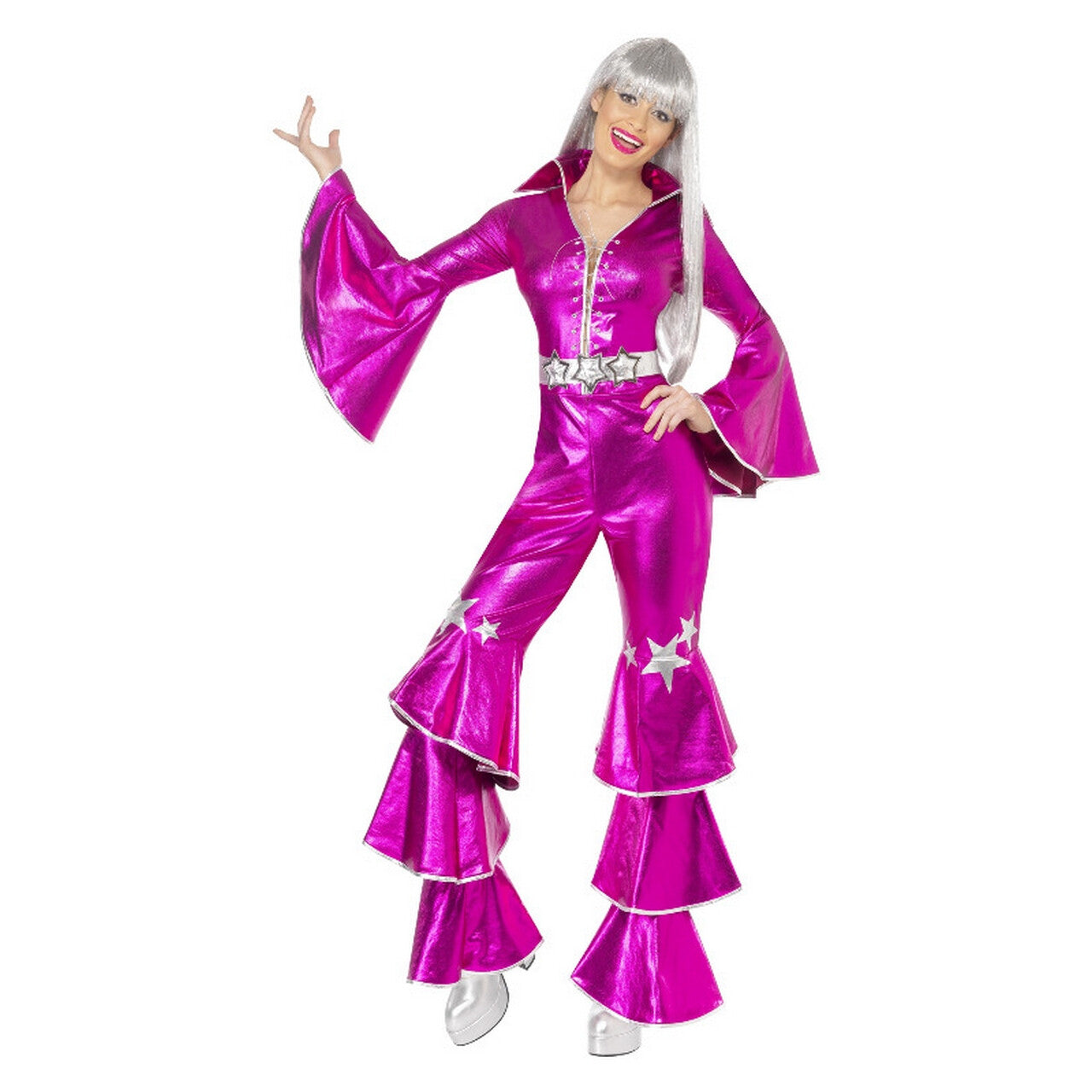 Op deze afbeelding zie je een Kostuums, van het merk Smiffy's. Dancing Queen Alijsa Jaren 70 Vrouw Kostuum