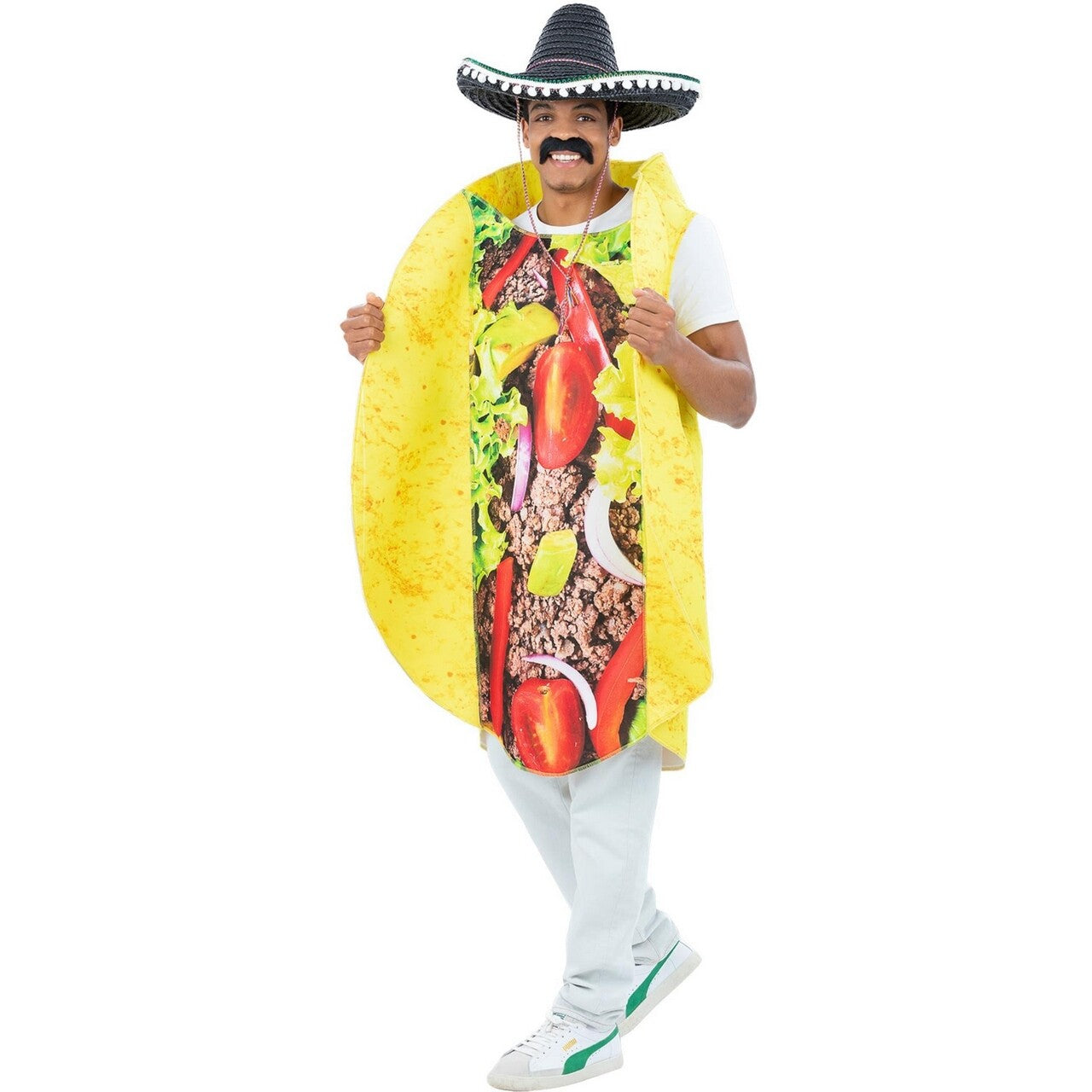 Op deze afbeelding zie je een Kostuums, van het merk Smiffy's. Paco De Taco Kostuum