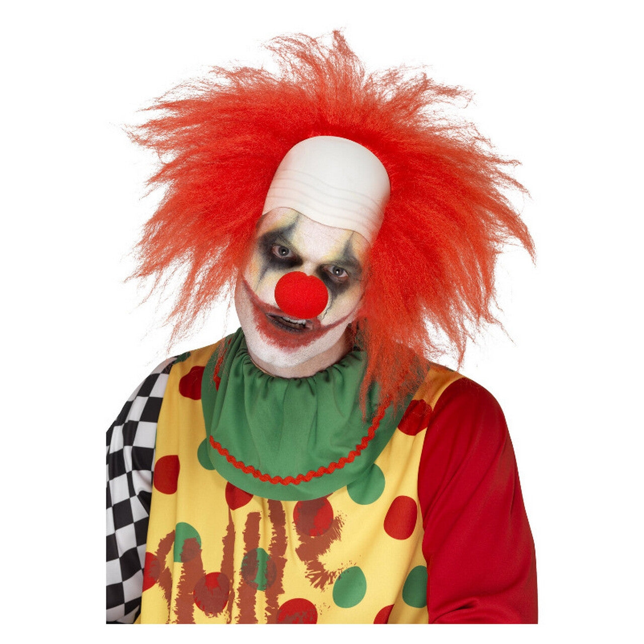 Op deze afbeelding zie je een Accessoires, van het merk Smiffy's. Gekke Professor Clown Pruik Rood