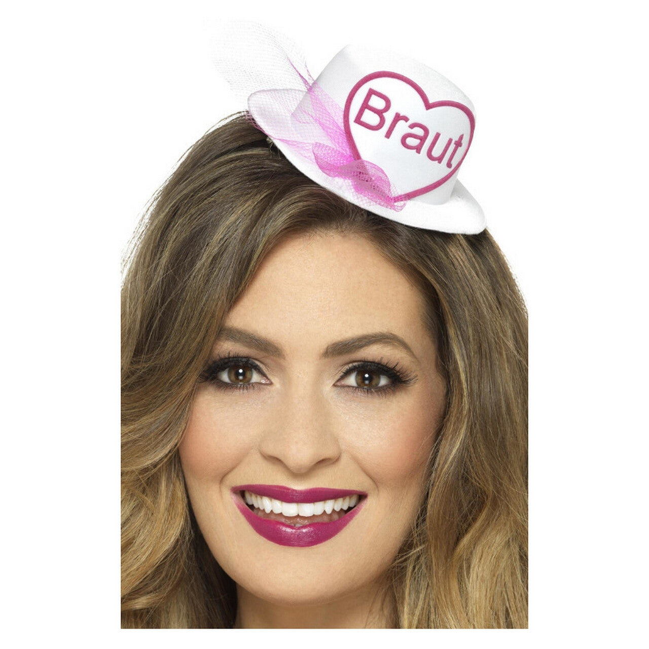 Op deze afbeelding zie je een Accessoires, van het merk Smiffy's. Bruid Minihoedje