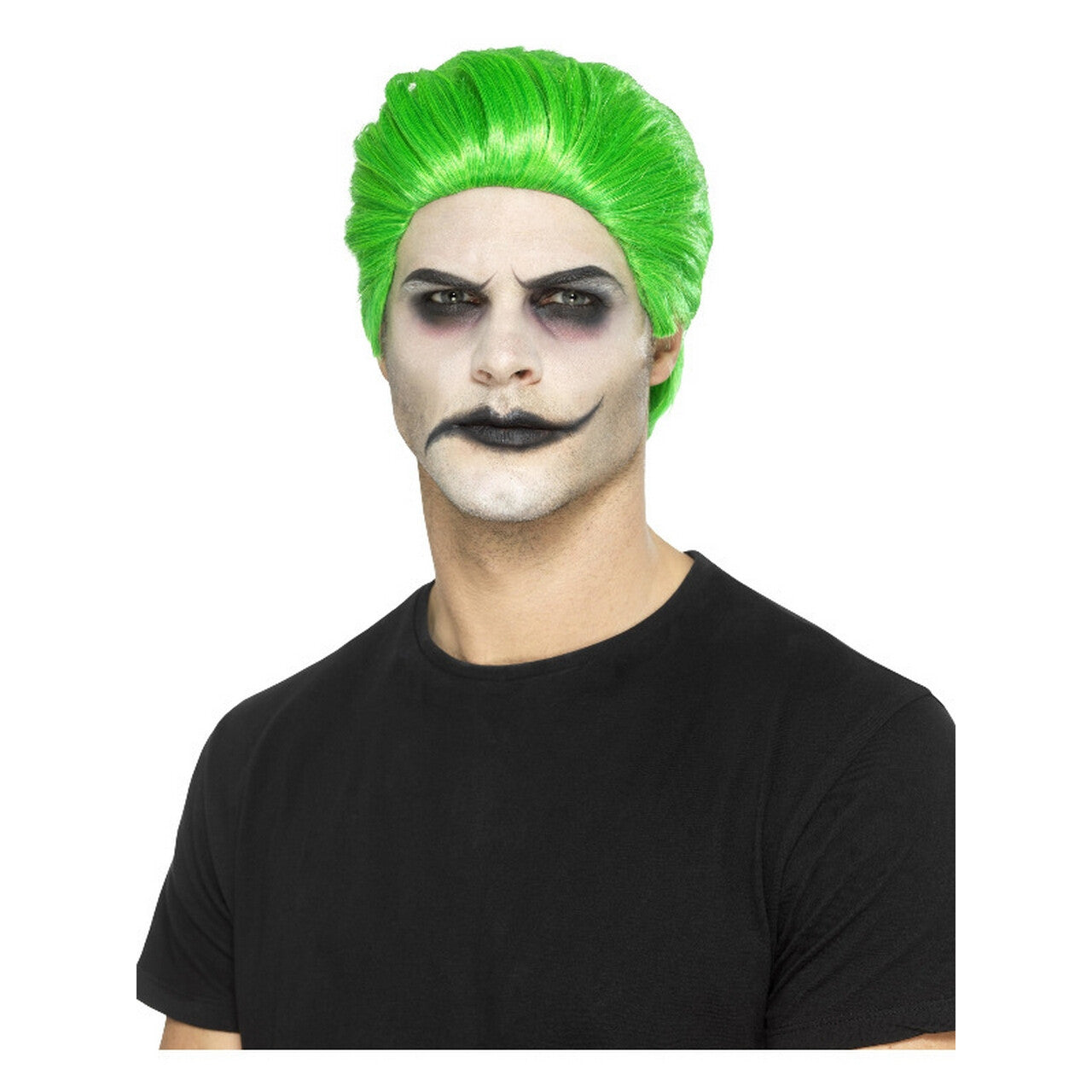 Op deze afbeelding zie je een Accessoires, van het merk Smiffy's. Slick Joker Pruik Neon Groen