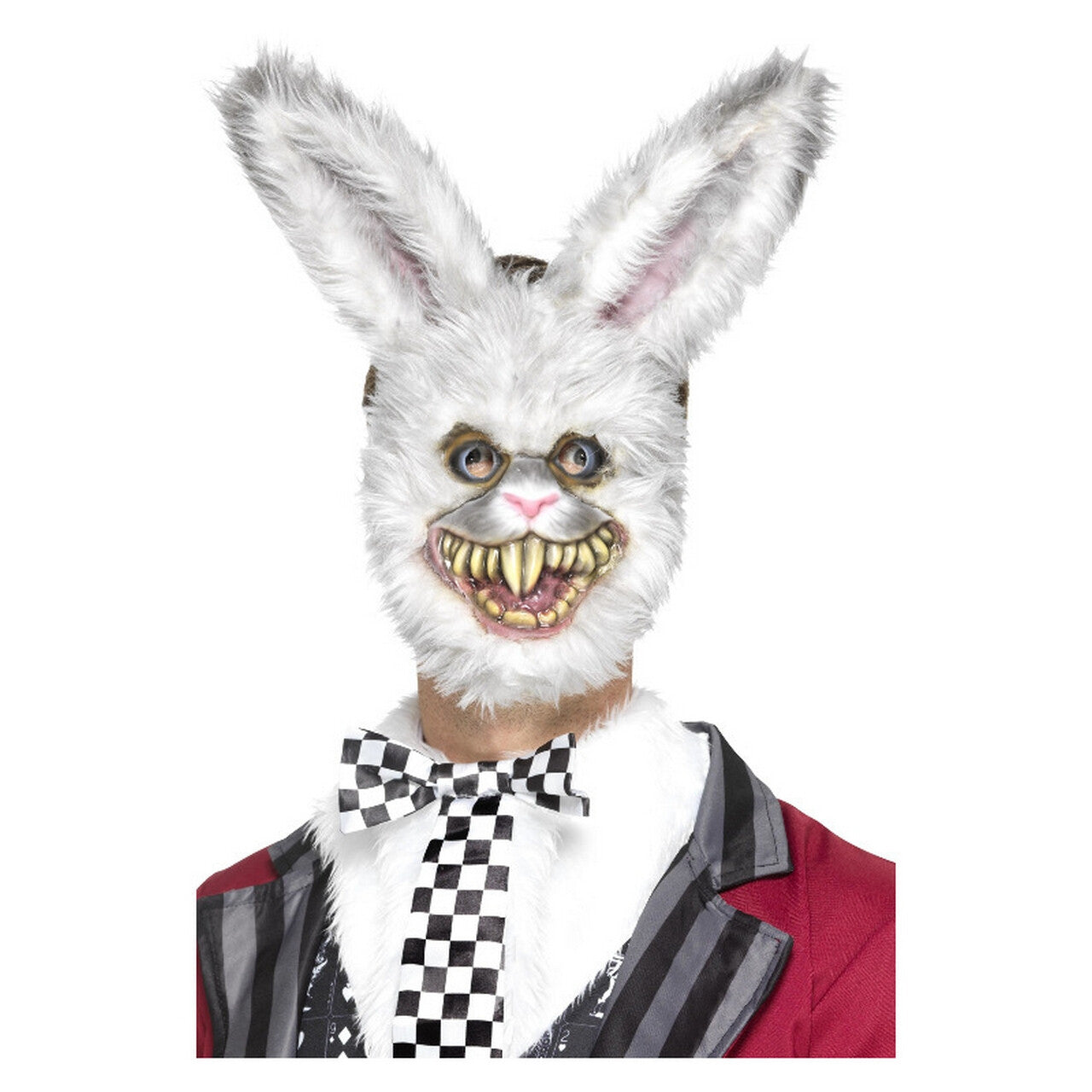 Op deze afbeelding zie je een Accessoires, van het merk Smiffy's. Bijtgraag Wit Konijn Masker