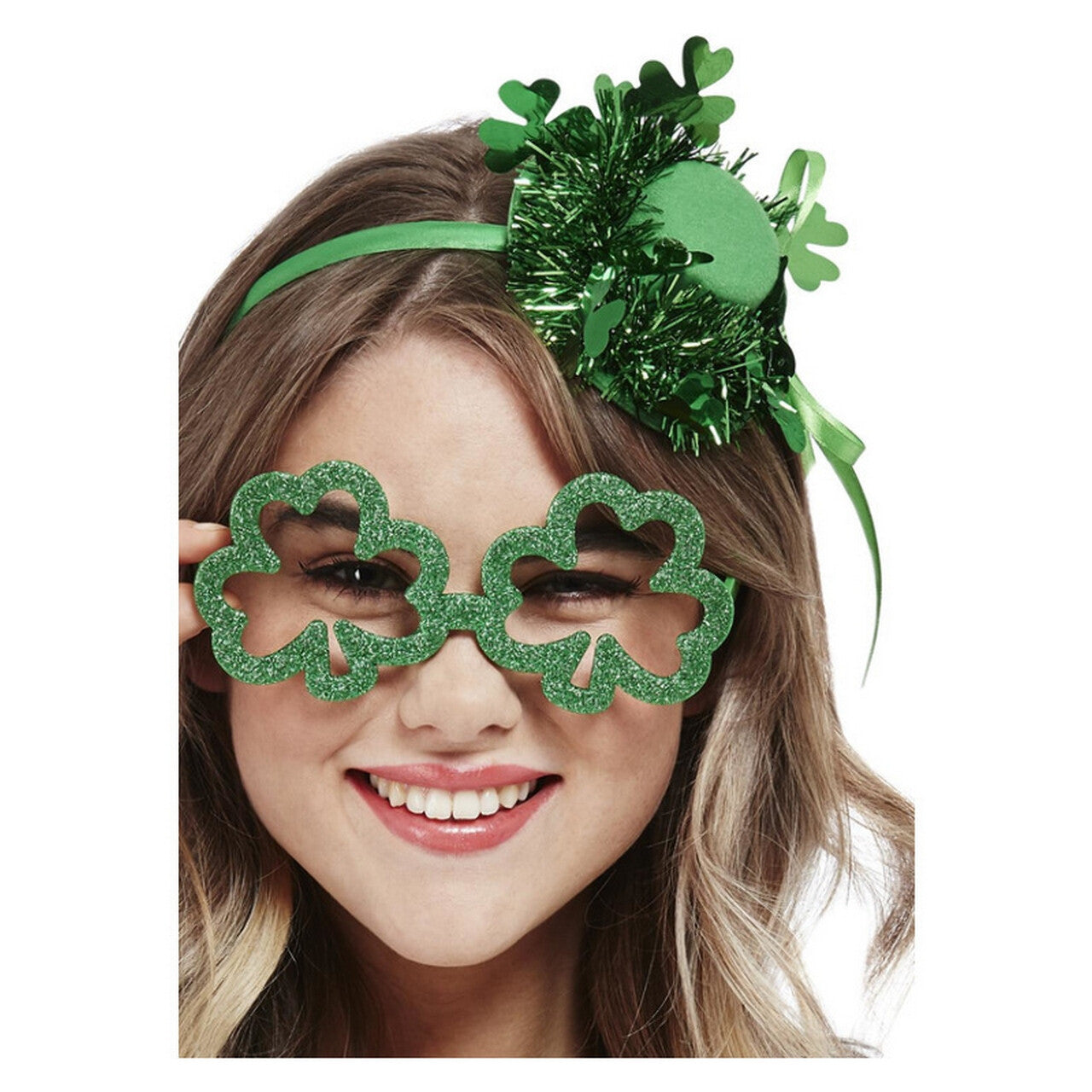 Op deze afbeelding zie je een Accessoires, van het merk Smiffy's. Glitter Minihoed St. Patricksday