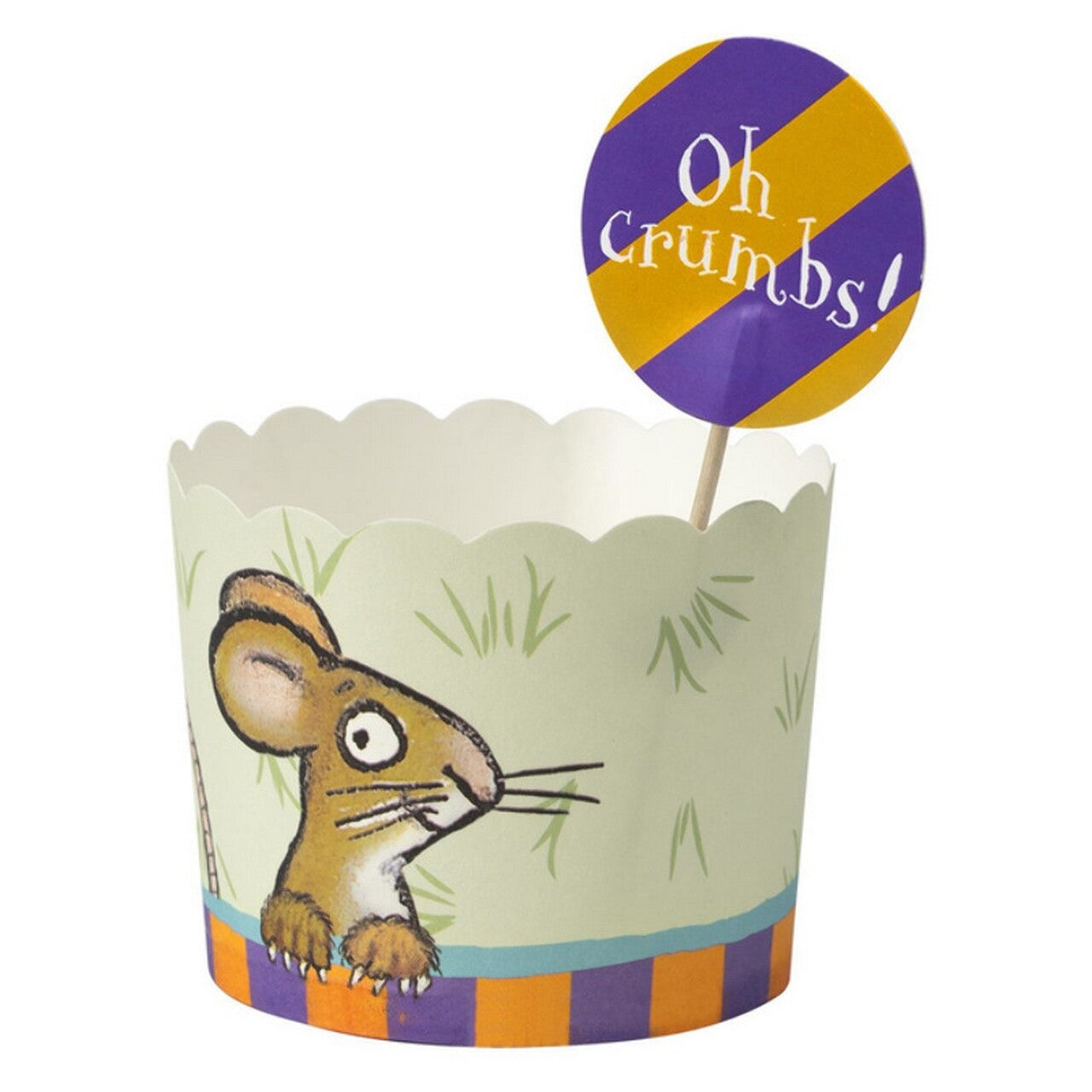 Op deze afbeelding zie je een Decoratie, van het merk Smiffy's. Gruffalo Cupcake Vormpjes Met Toppers 8 Stuks