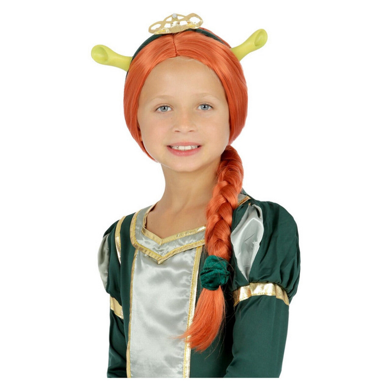 Op deze afbeelding zie je een Accessoires, van het merk Smiffy's. Shrek Princess Fiona Pruik Kind