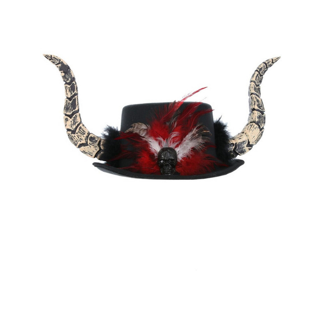 Op deze afbeelding zie je een Accessoires, van het merk Smiffy's. Duivelse Voodoo Hoorn Hoed