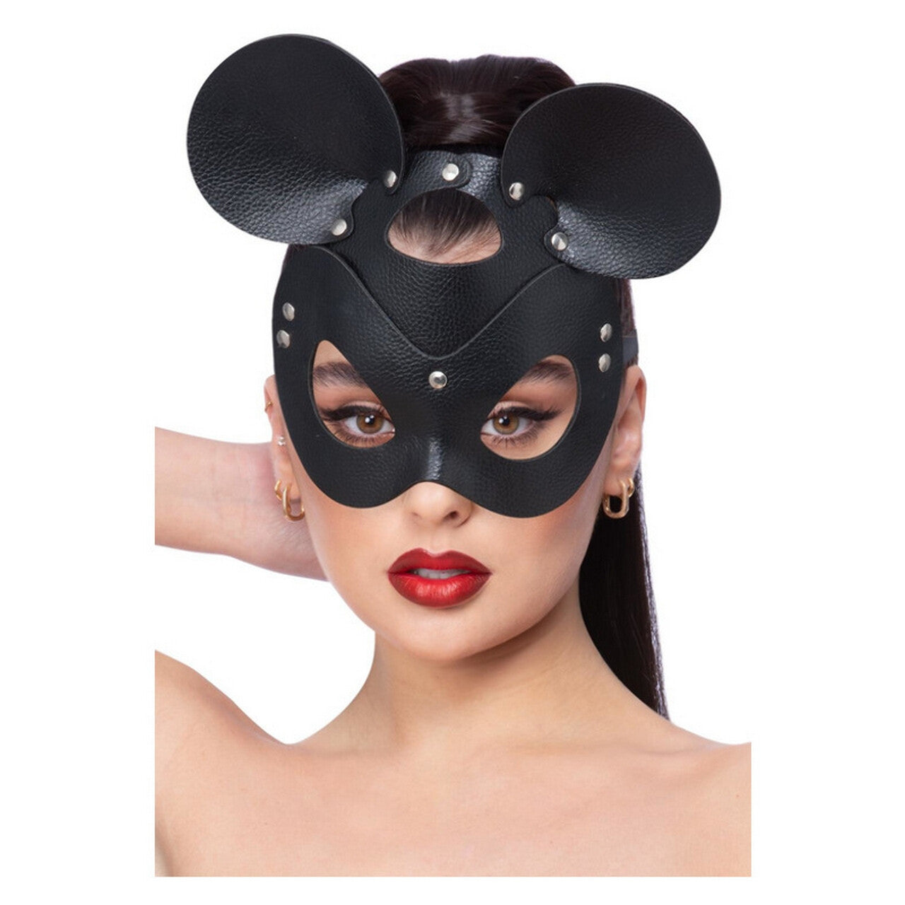 Op deze afbeelding zie je een Accessoires, van het merk Smiffy's. Ooh Lala Kinky Masker Muis Zwart