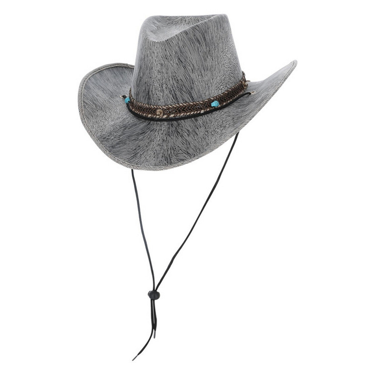 Op deze afbeelding zie je een Accessoires, van het merk Smiffy's. Grijze Rodeo Hoed Cowboy