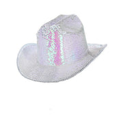 Op deze afbeelding zie je een Accessoires, van het merk Smiffy's. Parelmoer Pailletten Hoed Cowboy