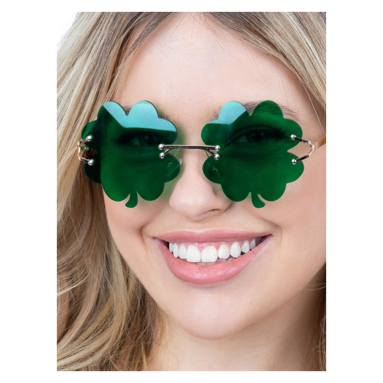 Op deze afbeelding zie je een Accessoires, van het merk Smiffy's. Enorme Geluksbril Klavertje Vier