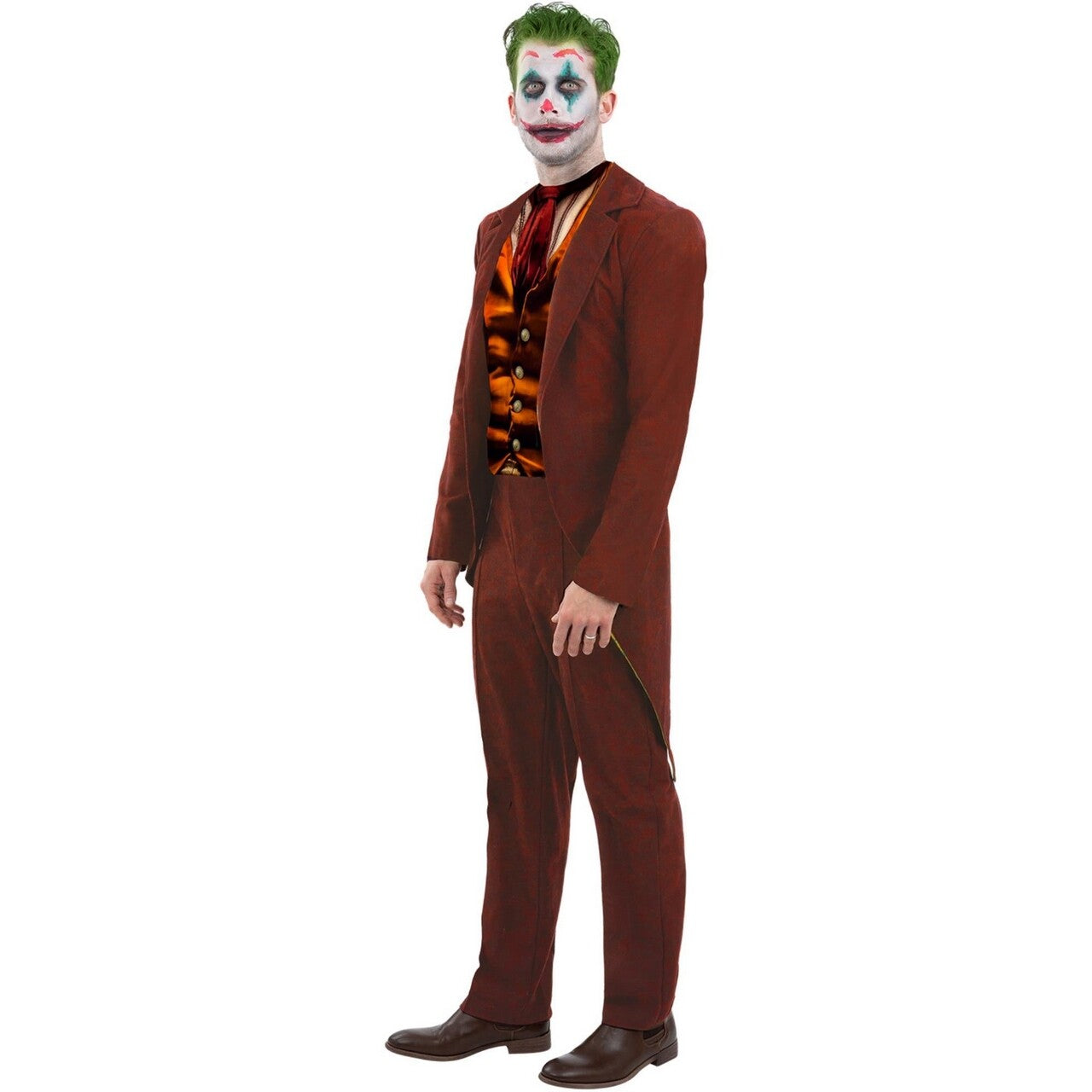 Op deze afbeelding zie je een Kostuums, van het merk Smiffy's. Moderne Nette Joker Man Kostuum