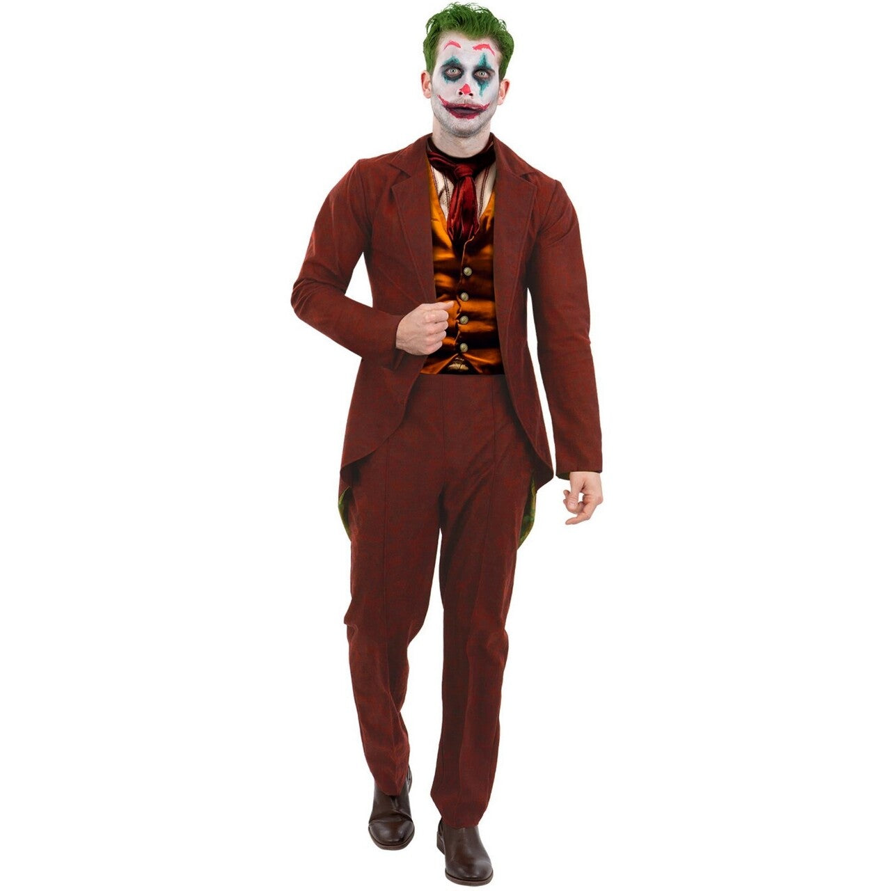 Op deze afbeelding zie je een Kostuums, van het merk Smiffy's. Moderne Nette Joker Man Kostuum