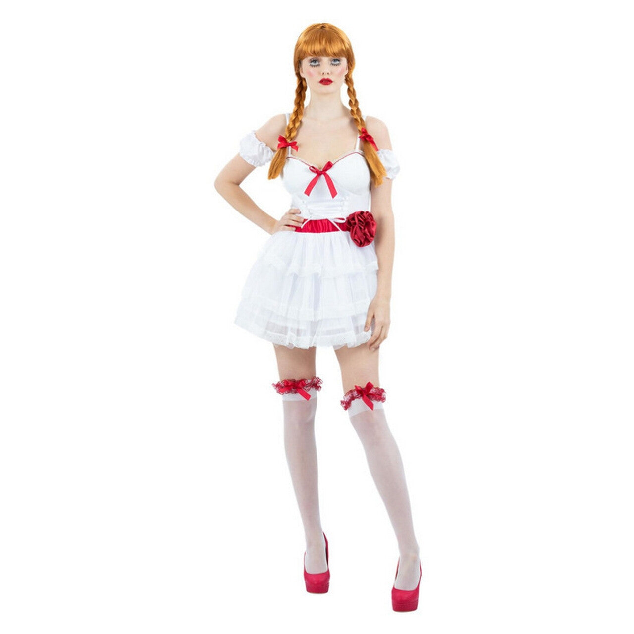 Op deze afbeelding zie je een Kostuums, van het merk Smiffy's. Annabelle Living Doll Vrouw Kostuum