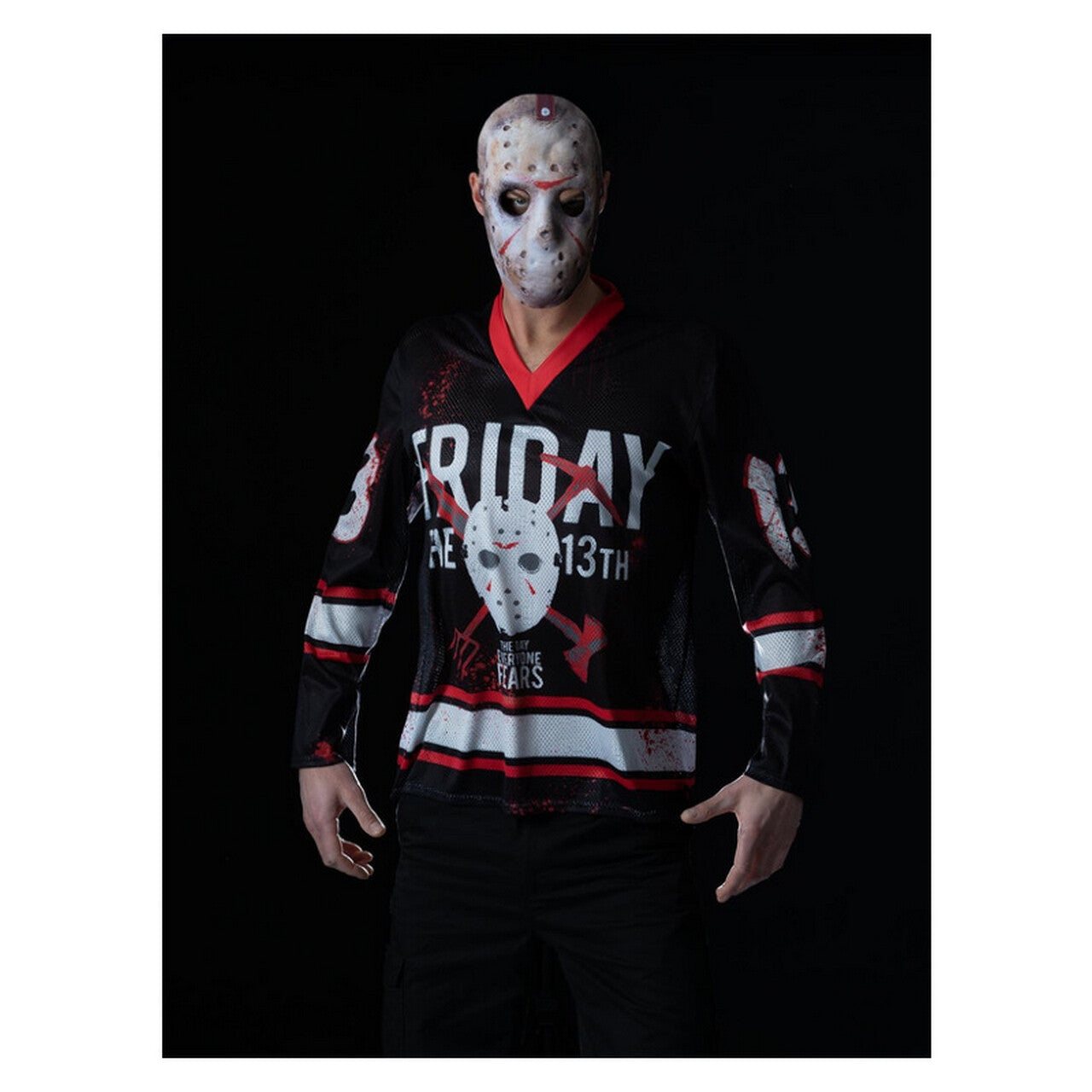 Op deze afbeelding zie je een Kostuums, van het merk Smiffy's. Fear Team Friday The 13th Man