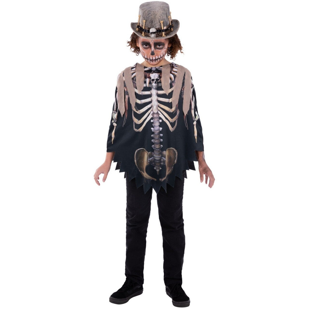 Op deze afbeelding zie je een Kostuums, van het merk Smiffy's. Dr Bottenknager Voodoo Kind Kind
