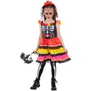 Op deze afbeelding zie je een Kostuums, van het merk Smiffy's. Day Of The Dead Lieftallige Linda Meisje Kostuum
