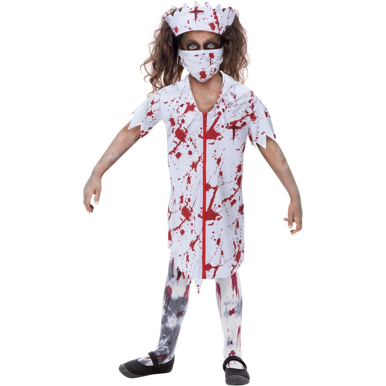 Op deze afbeelding zie je een Kostuums, van het merk Smiffy's. Zombie Verpleegster Meisje Kostuum