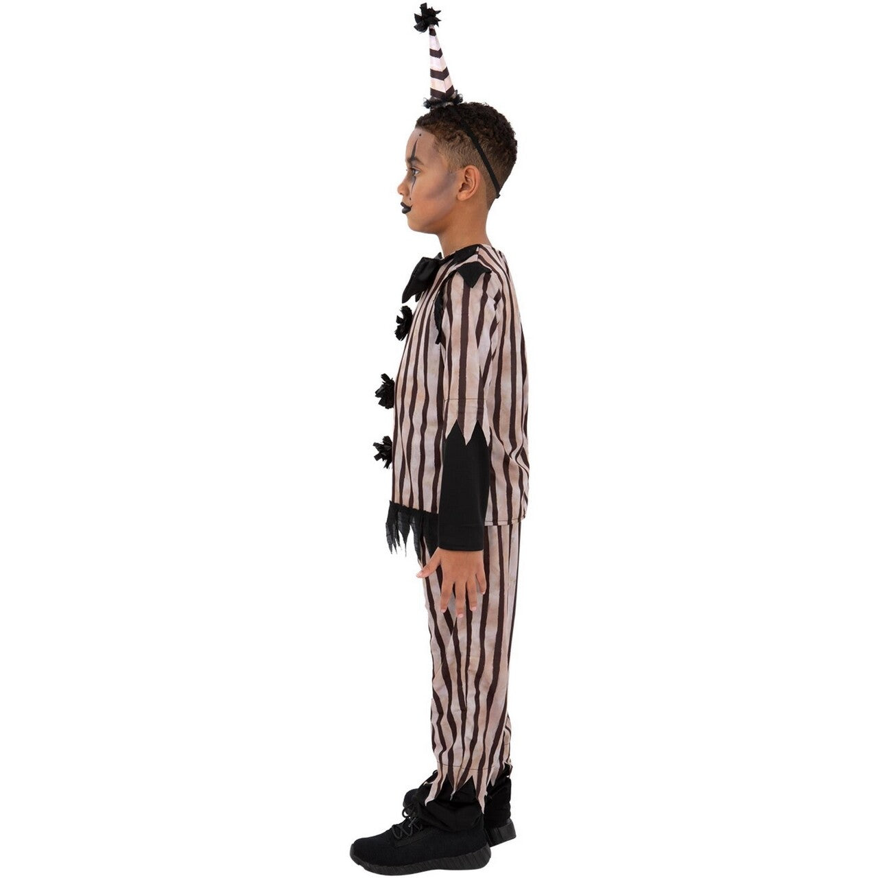Op deze afbeelding zie je een Kostuums, van het merk Smiffy's. Donker Vintage Clownskostuum Voor Jongens Kostuum