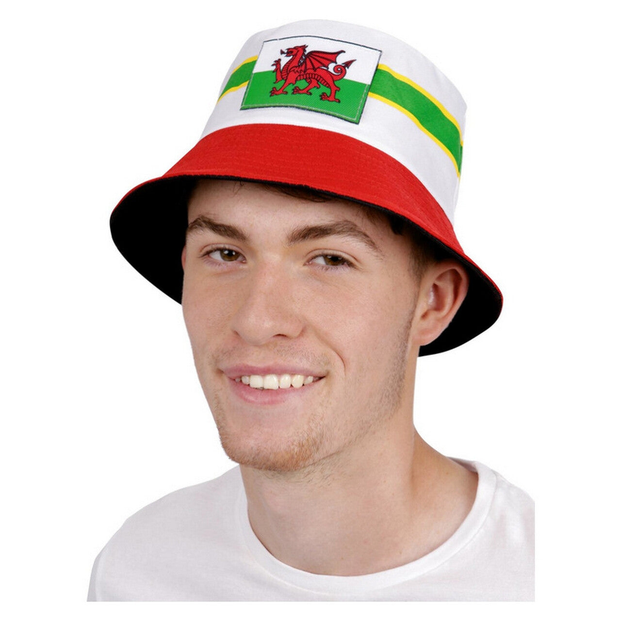 Op deze afbeelding zie je een Accessoires, van het merk Smiffy's. Welsh Party Festival Hoed