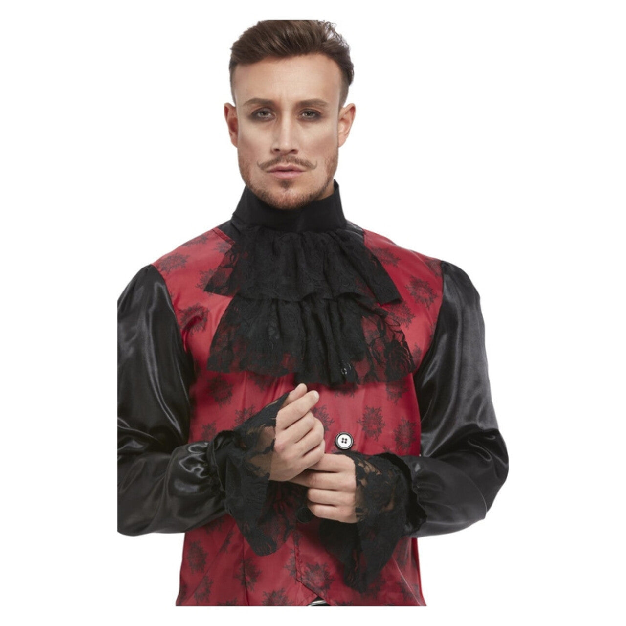 Op deze afbeelding zie je een Accessoires, van het merk Smiffy's. Zwarte Edelheer Manchetten En Bef