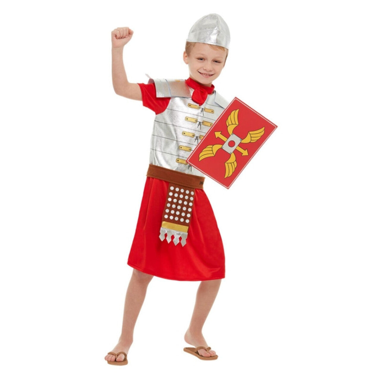Op deze afbeelding zie je een Kostuums, van het merk Smiffy's. Waanzinnig Om Te Weten De Gekke Romein Jongen Kostuum