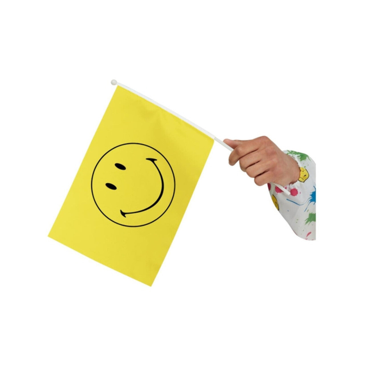 Op deze afbeelding zie je een Decoratie, van het merk Smiffy's. Gele Smiley Vlaggetjes