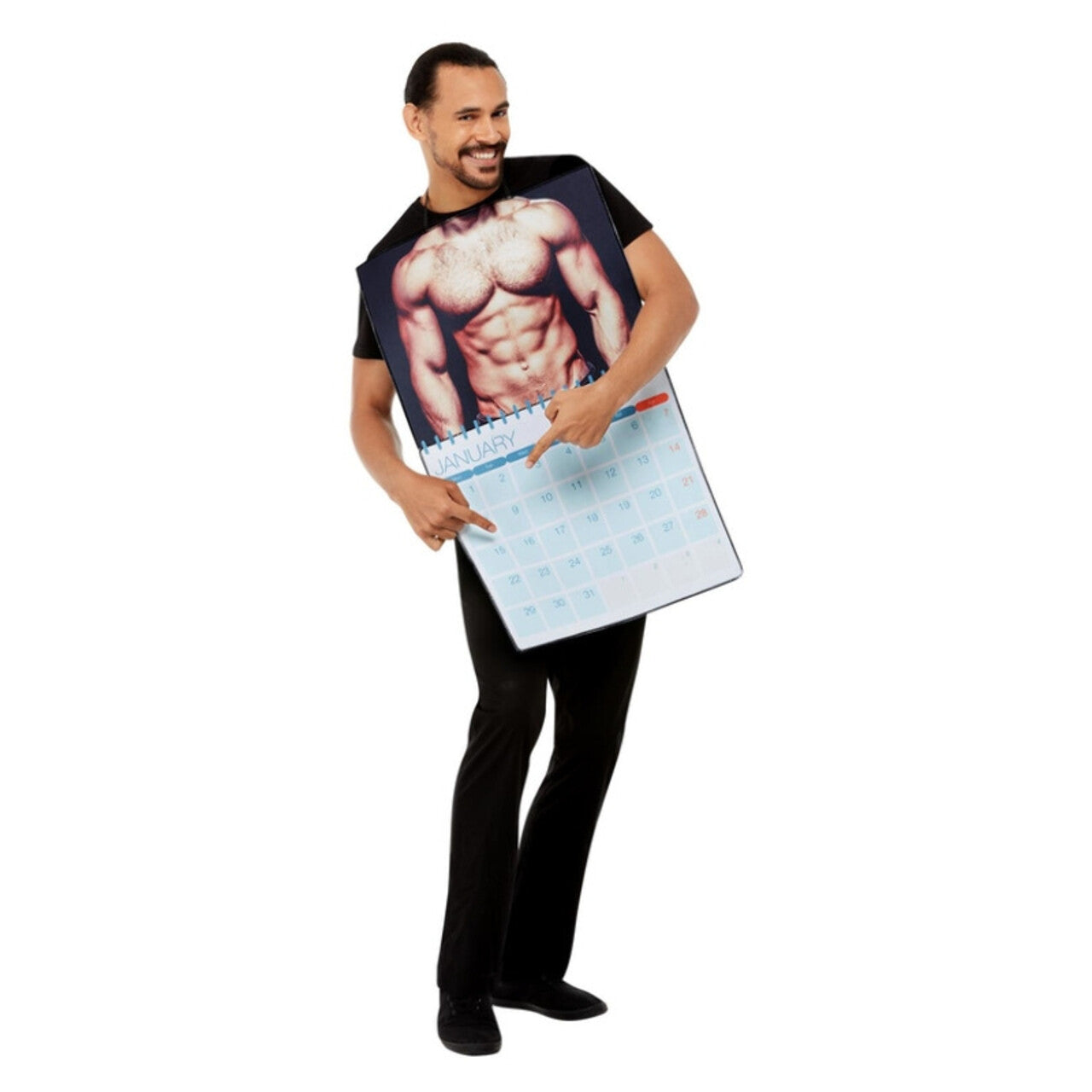 Op deze afbeelding zie je een Kostuums, van het merk Smiffy's. Mannelijke Blootkalender Kostuum