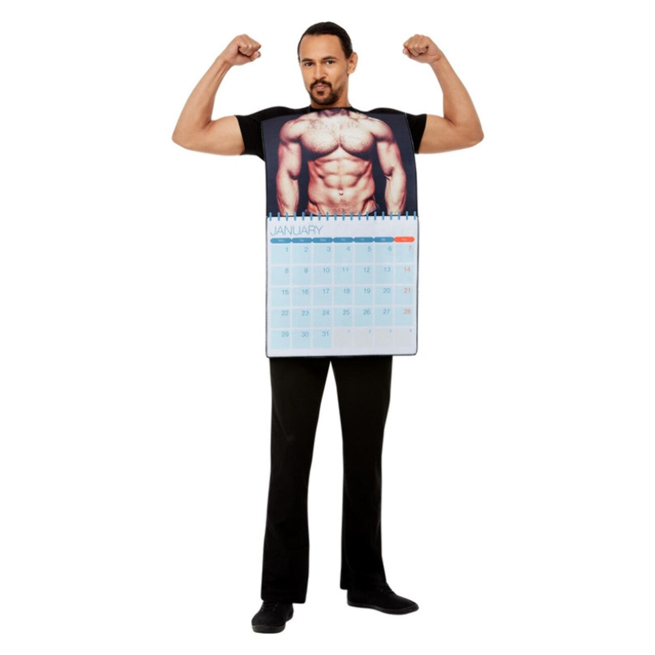 Op deze afbeelding zie je een Kostuums, van het merk Smiffy's. Mannelijke Blootkalender Kostuum