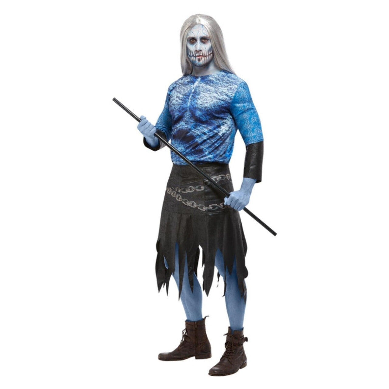 Op deze afbeelding zie je een Kostuums, van het merk Smiffy's. Schotse Zombie Strijder Man Kostuum