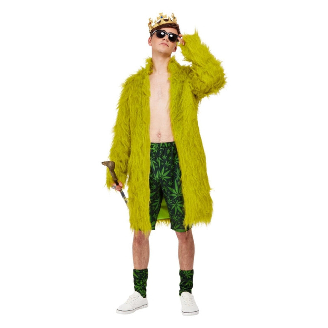 Op deze afbeelding zie je een Kostuums, van het merk Smiffy's. Lekker Foute Wiet Pimpjas Man Kostuum