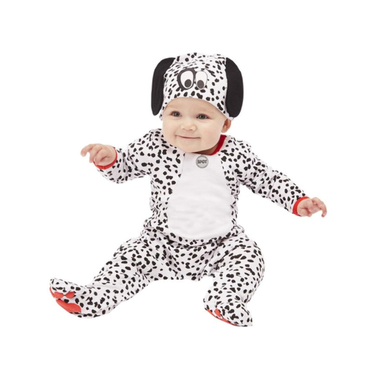 Op deze afbeelding zie je een Kostuums, van het merk Smiffy's. Baby Dalmatier Kind Kostuum