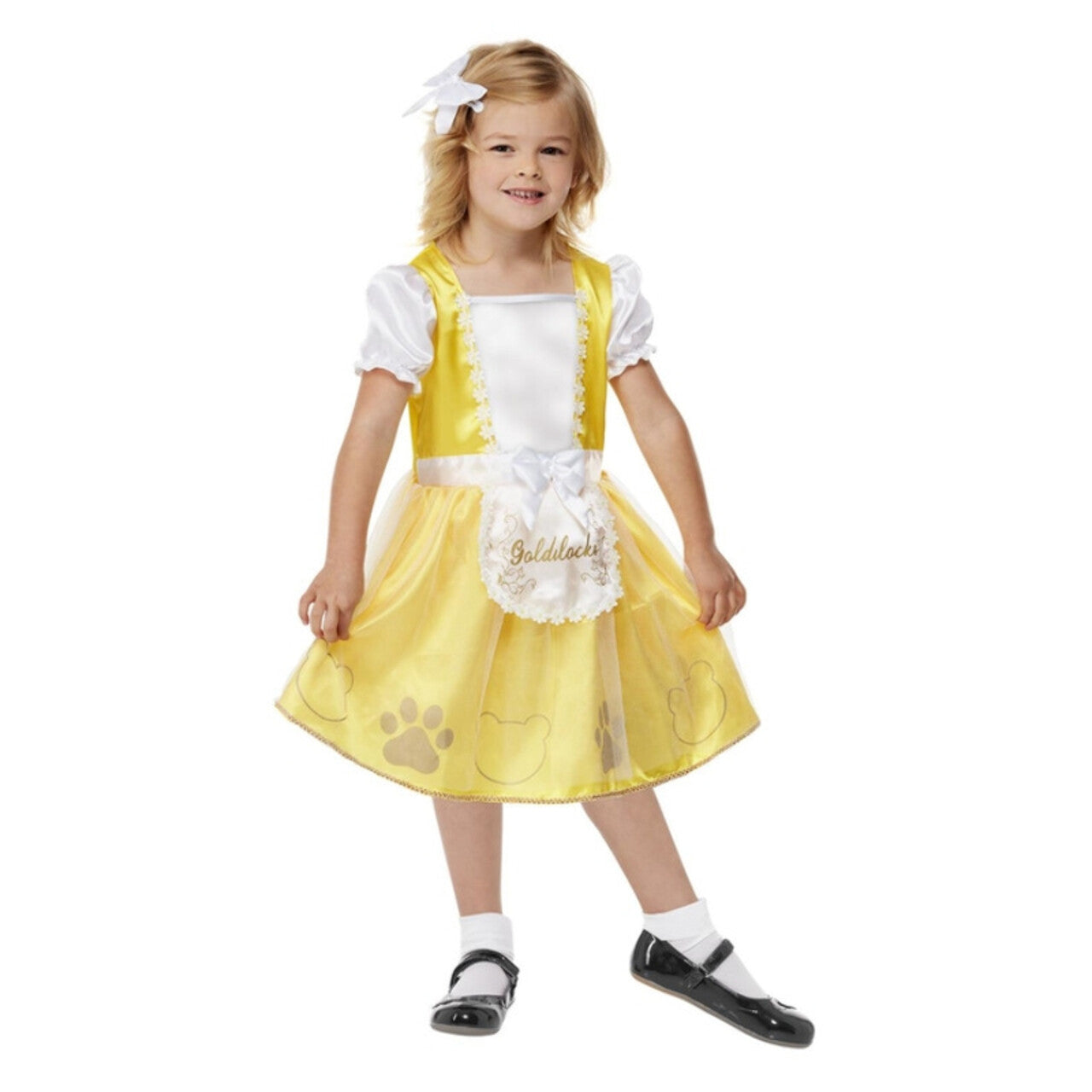 Op deze afbeelding zie je een Kostuums, van het merk Smiffy's. Wie Heeft Er Aan De Honing Gezeten Prinses Meisje Kostuum