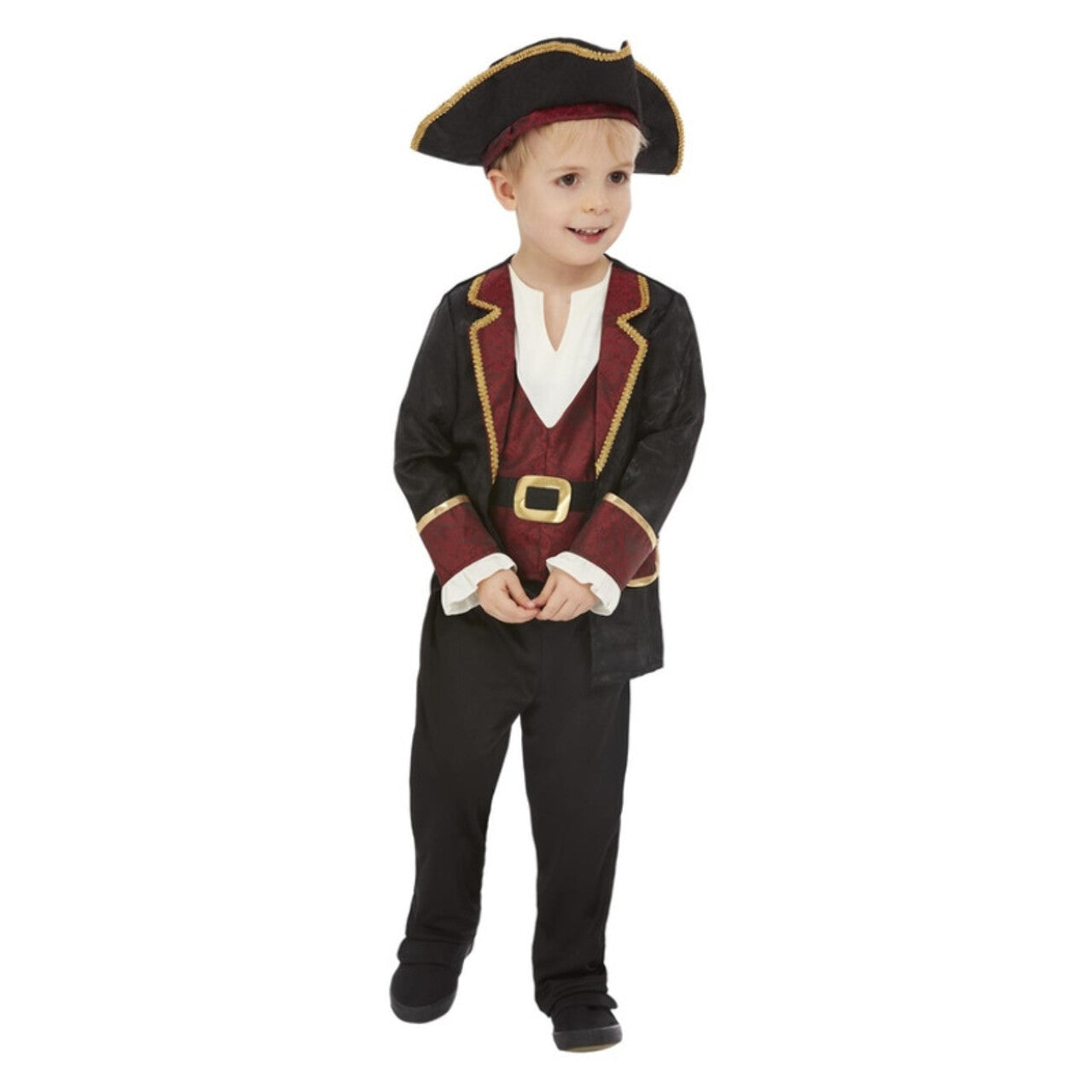 Op deze afbeelding zie je een Kostuums, van het merk Smiffy's. Deluxe Heroïsche Zwaardvechter Edele Piraat Jongen Kostuum