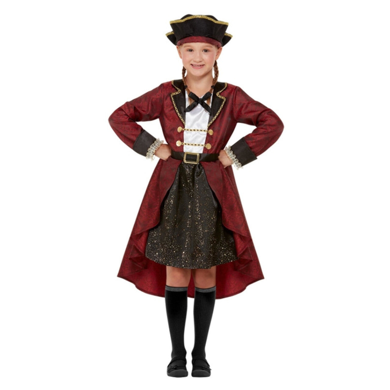 Op deze afbeelding zie je een Kostuums, van het merk Smiffy's. Deluxe Amazone Zwaardvechtster Piraten Meisje Kostuum