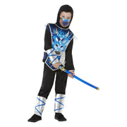 Op deze afbeelding zie je een Kostuums, van het merk Smiffy's. Ninja Warrior Futuristisch Blauw Jongen Kostuum