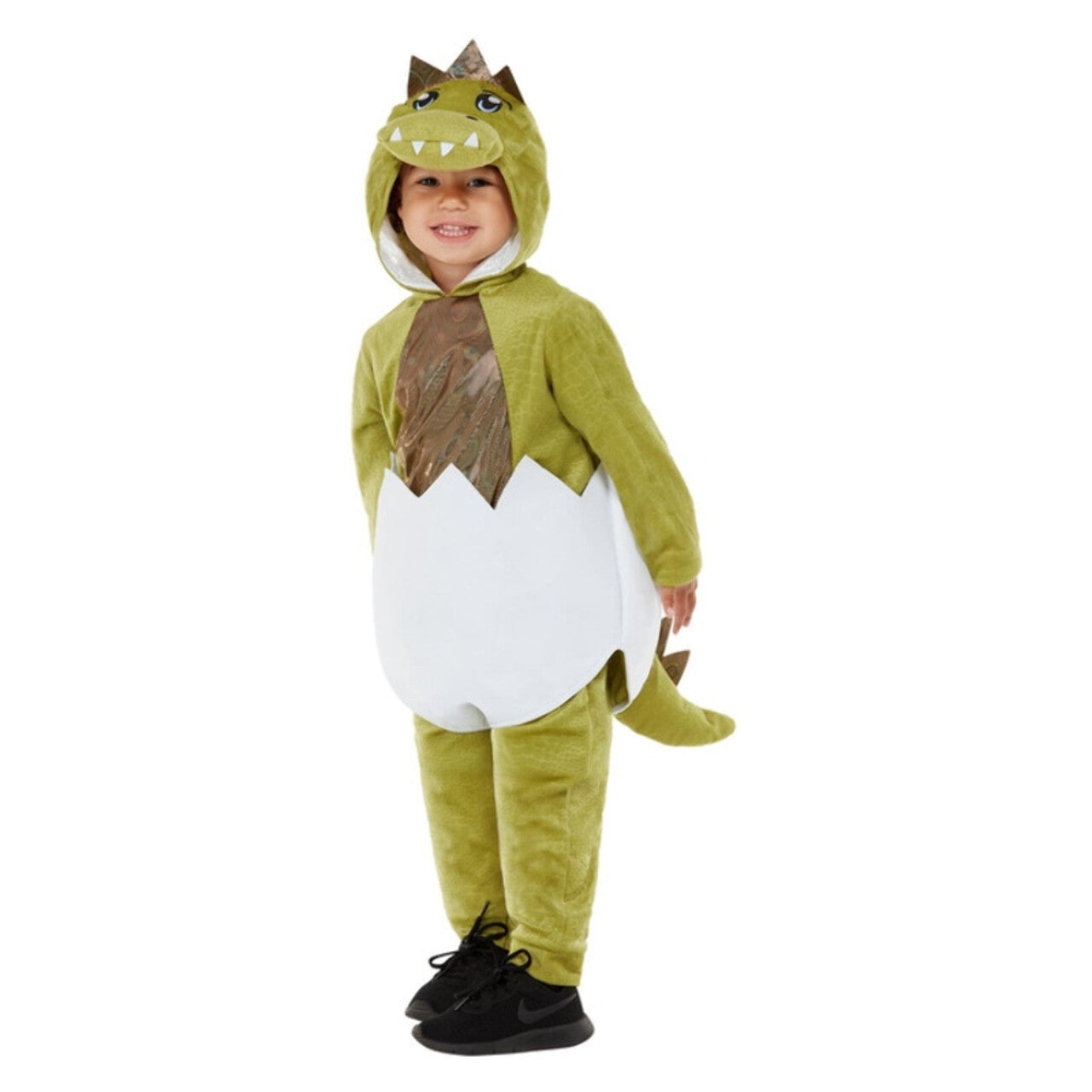 Op deze afbeelding zie je een Kostuums, van het merk Smiffy's. Krak In Een Dino Draak Pak Kind