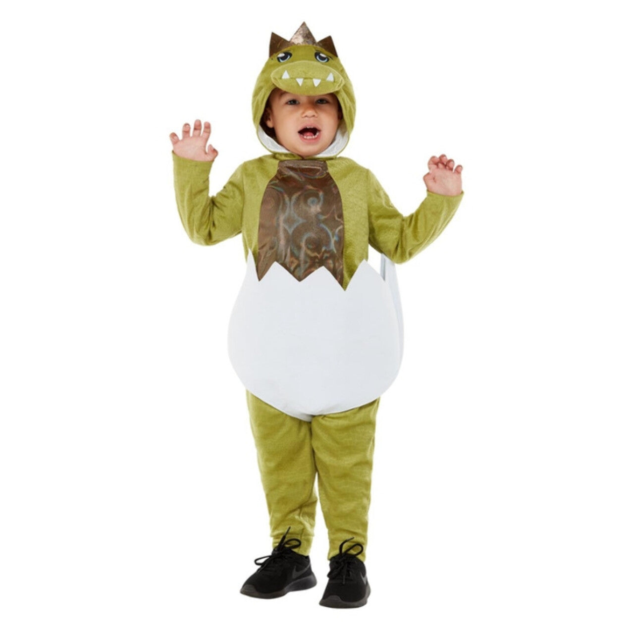 Op deze afbeelding zie je een Kostuums, van het merk Smiffy's. Krak In Een Dino Draak Pak Kind
