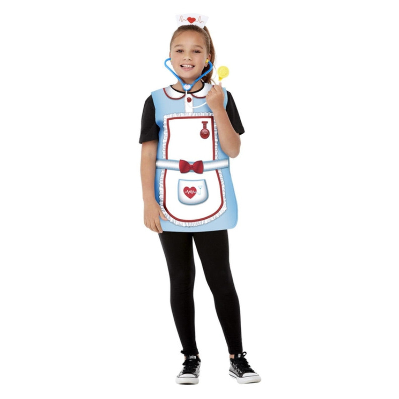 Op deze afbeelding zie je een Kostuums, van het merk Smiffy's. Verpleegster Verkleedkit Meisje Kostuum