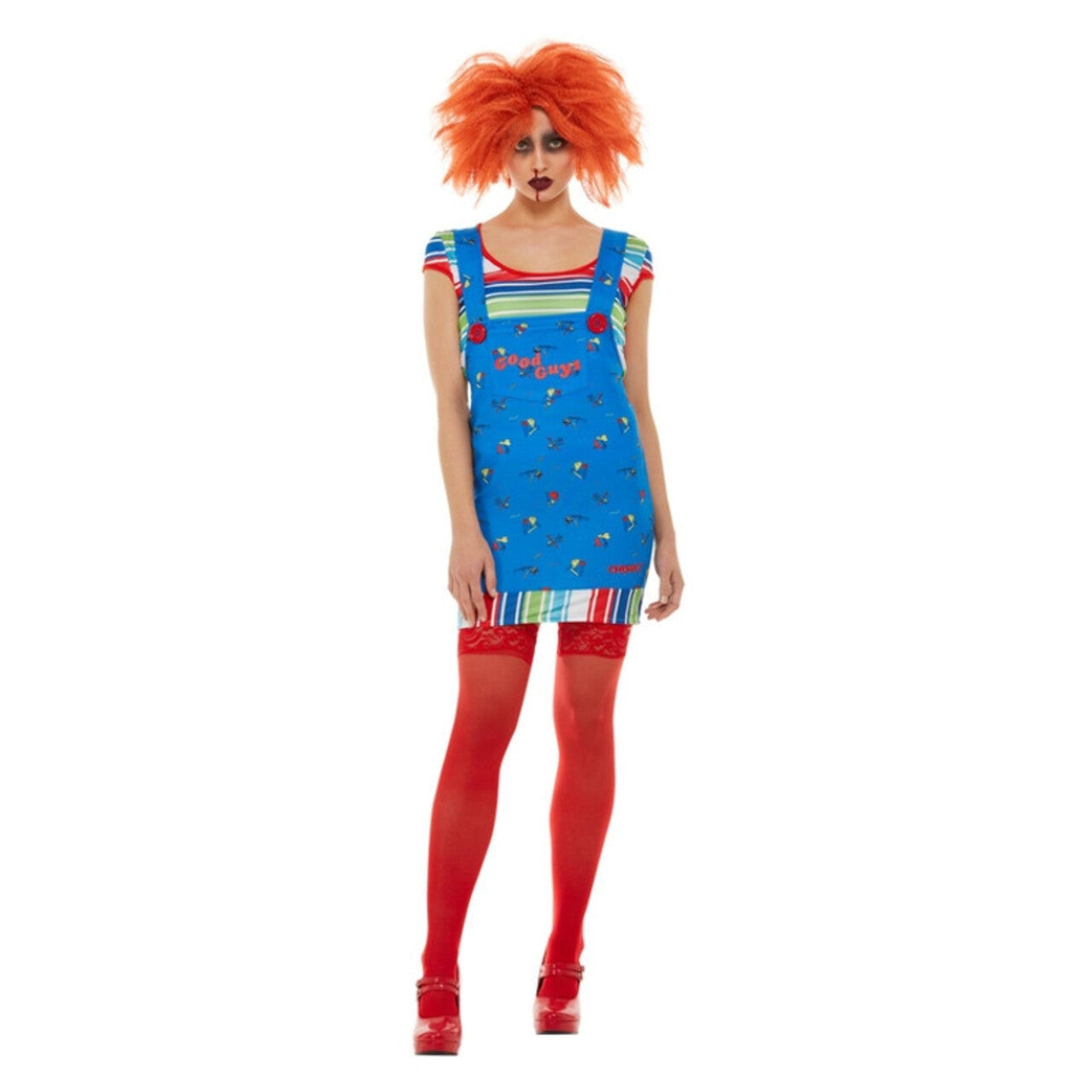 Op deze afbeelding zie je een Kostuums, van het merk Smiffy's. Chucky Wil Met Je Spelen Vrouw Kostuum