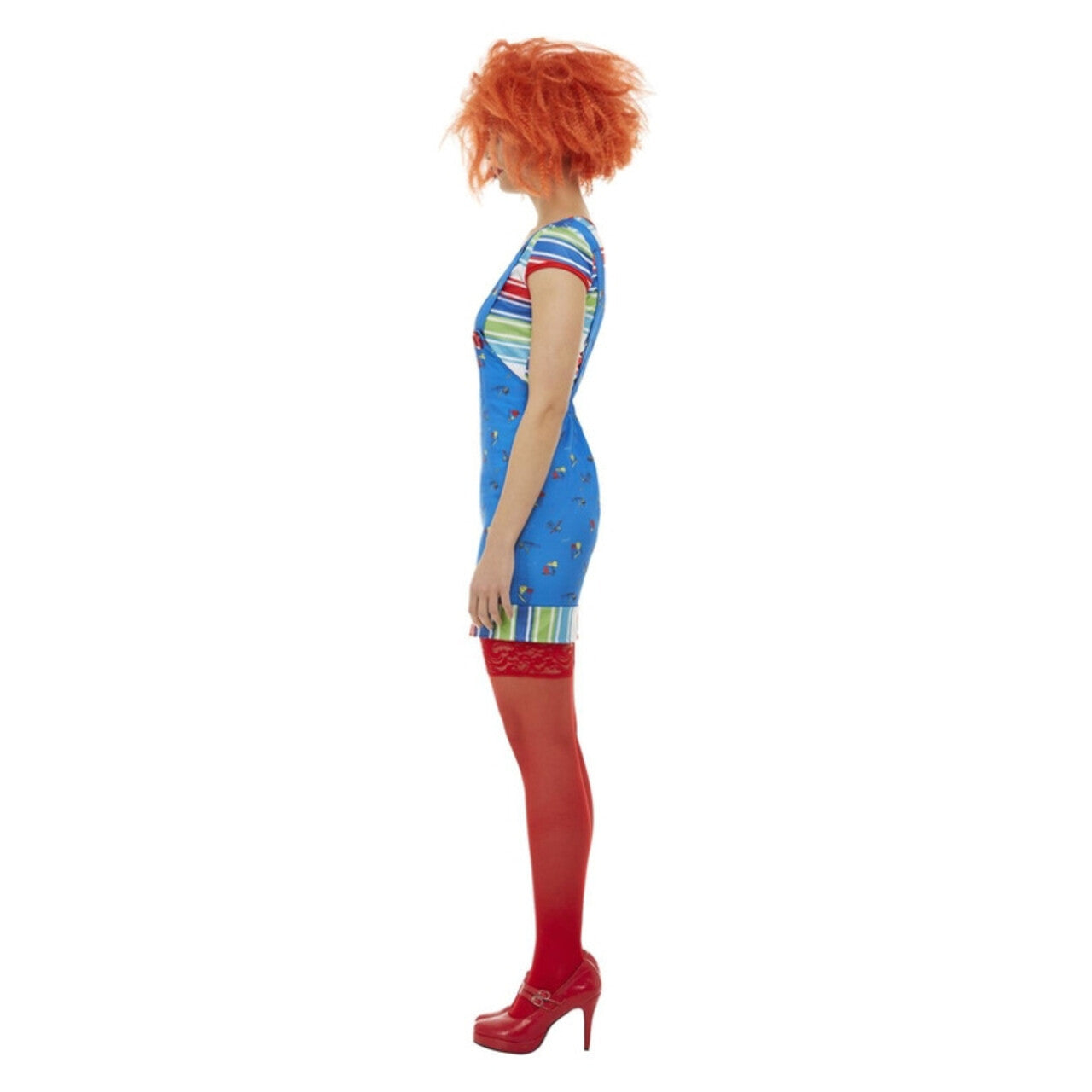 Op deze afbeelding zie je een Kostuums, van het merk Smiffy's. Chucky Wil Met Je Spelen Vrouw Kostuum