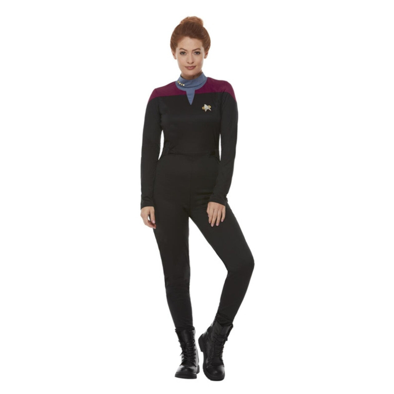 Op deze afbeelding zie je een Kostuums, van het merk Smiffy's. Star Trek™ Voyager Commando Vrouw Kostuum