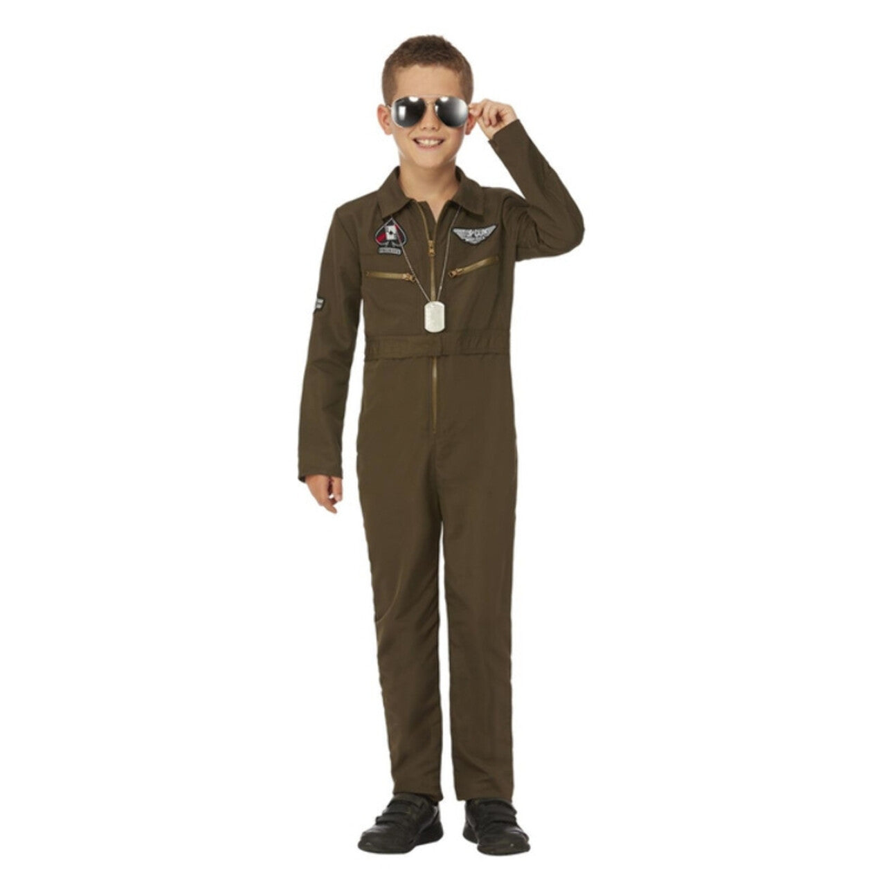 Op deze afbeelding zie je een Kostuums, van het merk Smiffy's. Looping Stunt Piloot Jongen Kostuum