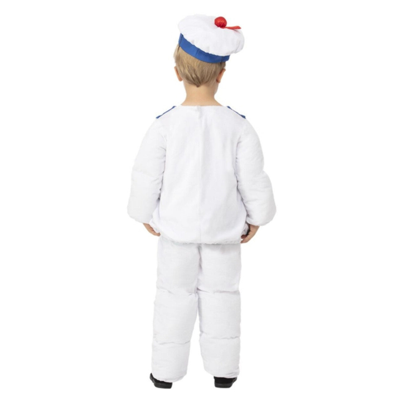 Op deze afbeelding zie je een Kostuums, van het merk Smiffy's. Mr Stay-Puft Marshmallow Man Jongen Kostuum