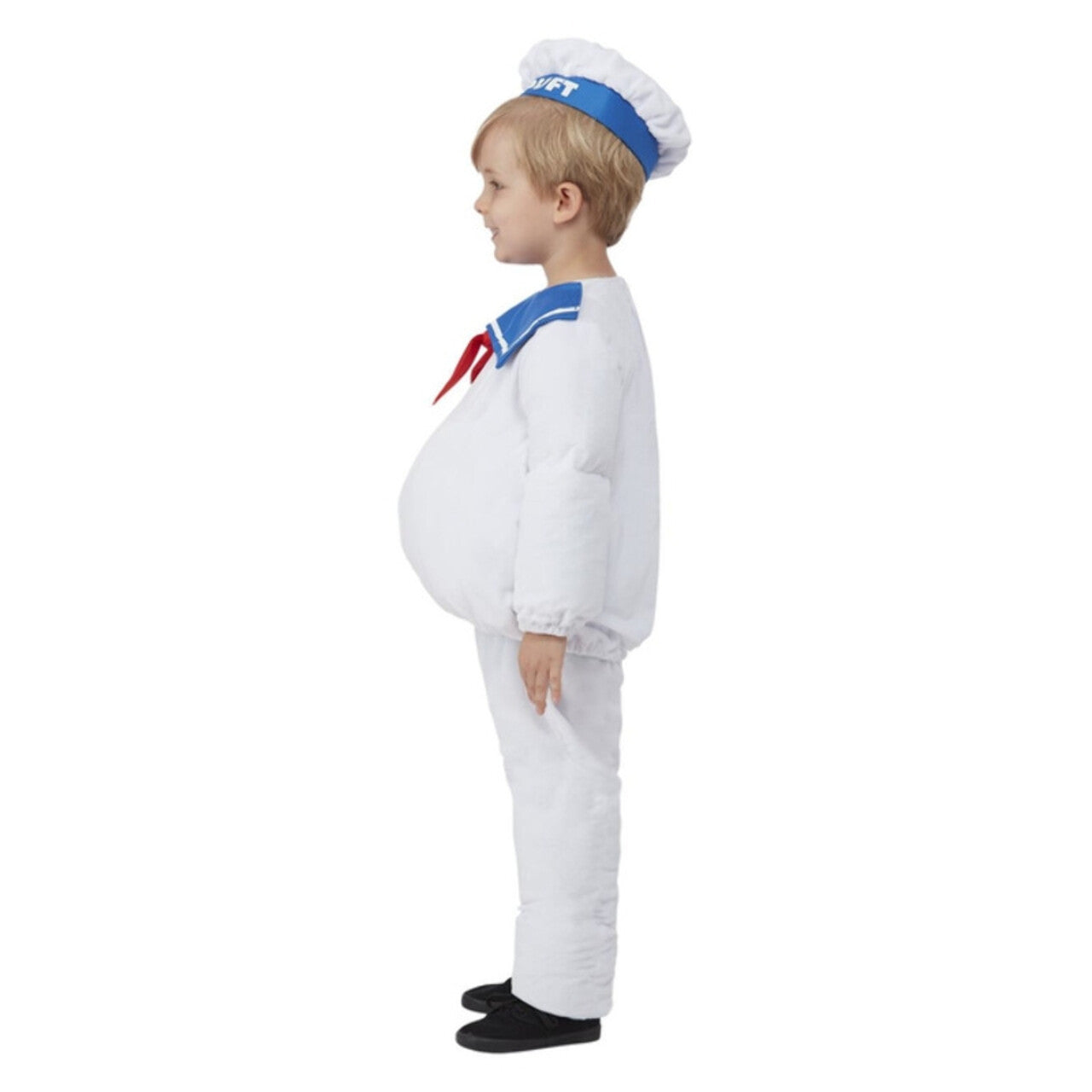 Op deze afbeelding zie je een Kostuums, van het merk Smiffy's. Mr Stay-Puft Marshmallow Man Jongen Kostuum