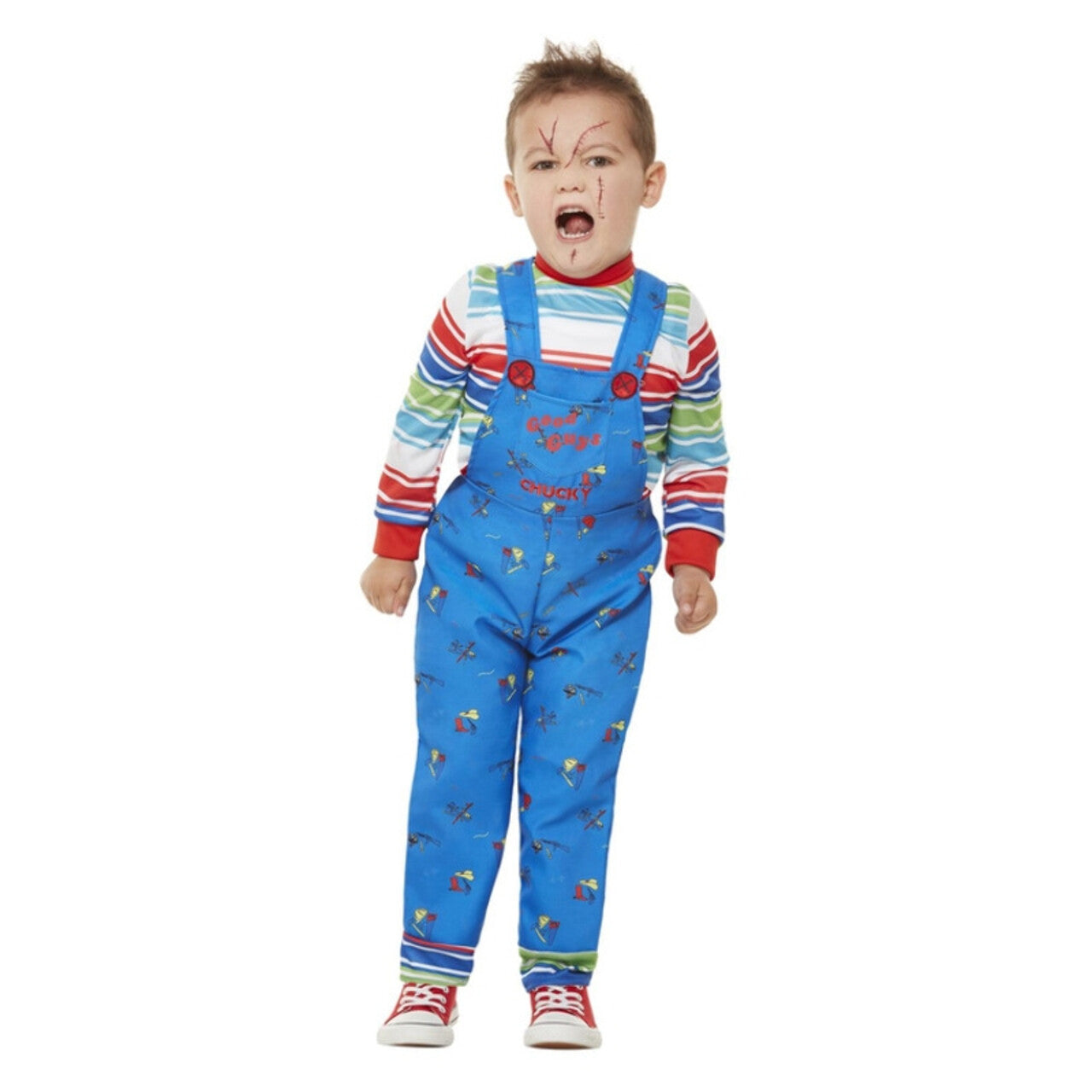 Op deze afbeelding zie je een Kostuums, van het merk Smiffy's. Chucky Wil Alleen Maar Spelen Kind Kostuum