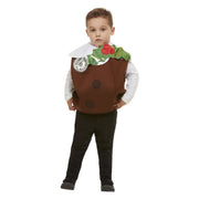 Op deze afbeelding zie je een Kostuums, van het merk Smiffy's. Kerst Pudding Lekker Toetje Kind Kostuum